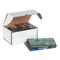 6 DVD Case Mailer. Sturdy white cor